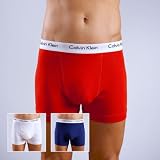 Zoom Produkt-Bild: Calvin Klein Underwear 3 Pants COTTON STRETCH (weiss/rot/blau, L)