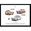 Sporting Ford Escort Mk1 RS - RS2000 Mexico RS1600 - Art Print