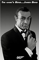 James Bond - Movie Poster (Sean Connery - The Name's Bond... James Bond) (Size: 24" x 36")