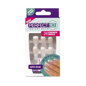 Perfect 10 French Artificial Nails -  French Bare
