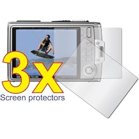 Click here to buy 3pcs Olympus Tough TG-610 Digital Camera Premium Clear LCD Screen Protector Cover Guard....