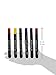Uchida Fabric Marker Brush Tip Art Supplies, Primary