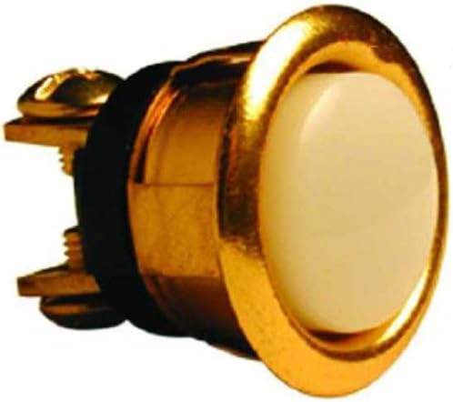 Push Button Round Brass 5/8"