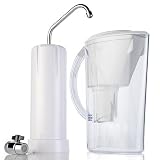 Clean Pure Countertop Water Filter and 48 oz. Water Pitcher