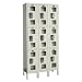 Hallowell Safety-View USV3288-3A-PT Parchment Steel Wardrobe Locker, 3 Wide with 9 Opening, 3 Tier, 36" Width x 78" Height x 18" Depth, Assembled