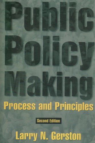Textbook Cover for Public Policy Making: Process and Principles