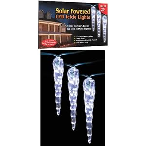 SOLAR ICICLE LIGHTS by Get Organized