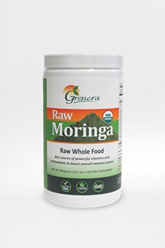 Moringa Powder - Raw Certified Organic, 440 grams