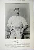 1895 CRICKET PHOTOGRAPH BALDWIN JARVIS HAMPSHIRE PRINT