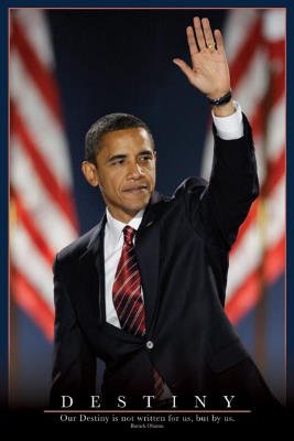 (24x36) Barack Obama (Destiny) Art Poster Print