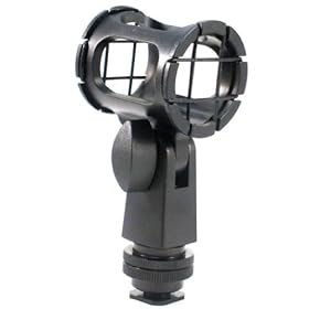 Polaroid Microphone Shock Mount For The Sennheiser MKE 400 Shotgun Microphone