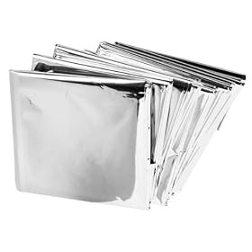 Emergency Mylar Blankets - 84 x 52 (4 Pack) by 