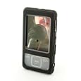 Tuff-Luv Doppelte Silikon H�lle Cover (Schwarz/Clear-Transparent) f�r Sony Walkman NWZ-A82X / NWZ-A7XX Series (NWZ-A826 NWZA826 NWZ-A828 NWZA828 NWZ-A829 NWZA829)
