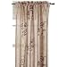 Regal Home Collections Oakbrook 54-Inch by 84-Inch Leaf Printed Faux Silk Panel, Brown