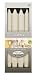 Ivyline Bolsius 240/ 24 mm Embrace Crown Candle, Box of 4, Ivory