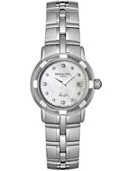 Raymond Weil Womens 9441-ST-97081 Parsifal Diamond Accented Stainless Steel Watch