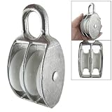 Amico 0.05 Ton High Load Double Sheave Fixed Eye Rope Pulley