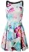 Fancyinn® Women Sexy Halter Neck Floral Print Backless Beach Skater Mini Dress