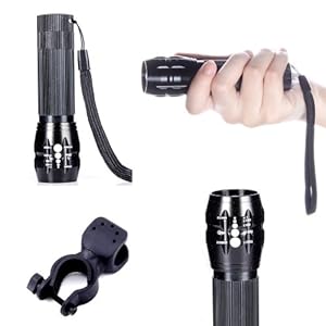 LED Bicycle Light 1000 Lumen Zoomable Cree XML T6 Flashlight Torch + Bike Holder