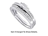 Stunning 2 Pc. Gold 1/2 CTW. Genuine Diamond Bridal Set