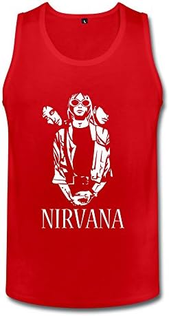 Sleeveless Tanks Nirvana Red Male Design M
