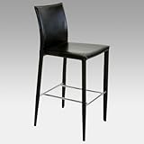 Sitcom 30-Inch Wilson Brown Leather Bar Stool - Set of 2 Color - Brown