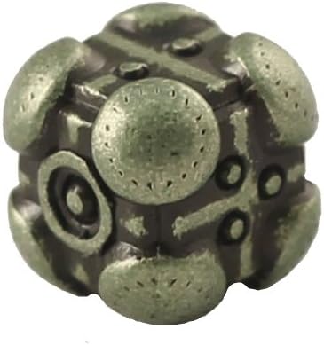 1 (One) Single IronDie: Solid Metal Italian Dice - Green Powerup (Die-Cast Designer Six-Sided Die / d6)