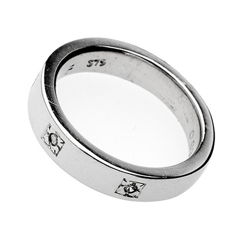 9ct Gold Ladies 205585/000/305 0.03ct Diamond Set  Wedding Band Ring