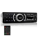 XOMAX XM-CD607 Autoradio CD-Player MP3 inkl. ID3 Tag Anzeige SD Karten-Slot USB Anschluss inkl. Fernbedienung Beleuchtung einstellbar rot/blau 1DIN