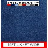 15ft Long 4' Wide Polymat Navy Blue Speaker Box Carpet DJ Speaker Enclosure Carpet Rv... 