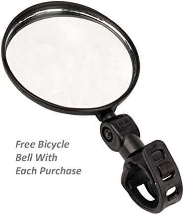 Classic Adjustable Bicycle Rear View Mirror. Free Classic Safety Bicycle Bell. See Behind, Ahead! Convex Mirror. Fits Most Bicycle Handle Bars. Nice Bell Ringtone. Limited Time Offer!
