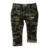 ダブルB(mikihouse) カモフラ＆デニム風 ストレッチコーデュロイパンツ（63-3207-973） 90cm カーキ（37）