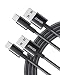 Anker Cable [2 Pack 3ft], USB A to USB C Cable for iPhone 17 Series,Samsung Galaxy S10 S10+, LG V30, Beats Fit Pro and More (Black).