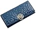 Heshe® 2015 New Women Fashion Waxy Vintage Leather Rose Pattern Long Wallet Large Handbag Clutch Coin Cash Holder Card Case