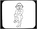Decorated Mouse Pad with man, 