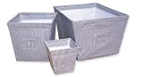 Yacht Club Fabric Storage Bins-Set of 3