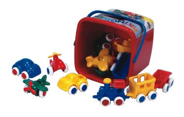 Childrens Toyshop  Toys : Viking Toy 15-pc. Chubbies Bucket