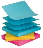 3M Post-it(R) Pop-up Note Refills, 3in. x 3in., Assorted Ultra Colors, Pack Of 6