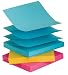 3M Post-it(R) Pop-up Note Refills, 3in. x 3in., Assorted Ultra Colors, Pack Of 6