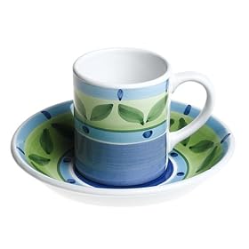 Caleca Bluemoon 8-Piece Mug and Soup Bowl Set, Service for 4