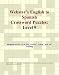 Book Webster's English to Spanish Crossword Puzzles: Level 9