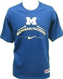 Men`s Michigan Wolverines Navy Football Practice Tshirt