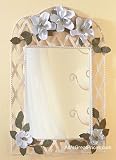 Magnolia Decorative Framed Wall Bathroom Large Mirror