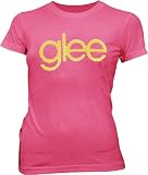 Glee Logo Rhinestones Hot Pink Juniors T-shirt Tee