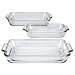Anchor Hocking Oven Basics Glass Baking Dish Trio