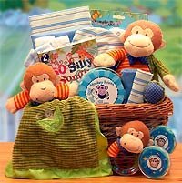 Gift Basket Drop Shipping 890312 A New Little Monkey Baby Gift Basket