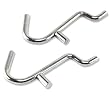 Pegboard Hooks, "J" Shape Hook Small 1/4" for 1/8" or 1/4" Peg Board