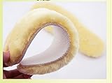 Kittymouse 2 Pairs Unisex Adults 2cm Thick Winter Warm Faux Wool Shoes Insoles (24cm Us7 Cn38)