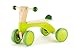 Hape Scoot Around Ride On Wood Bike | Award Winning Four Wheeled Wooden Push Balance Bike Toy for Toddlers with Rubberized Wheels, Bright Green
