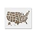 United States Map Outline Stencil Template - Reusable Stencil with Multiple Sizes Available